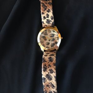 Betsey Johnson Leopard Watch